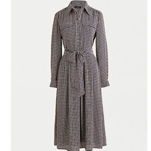 J.Crew Button-front dress in geometric print